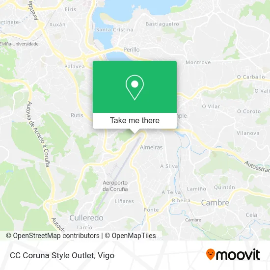 CC Coruna Style Outlet map