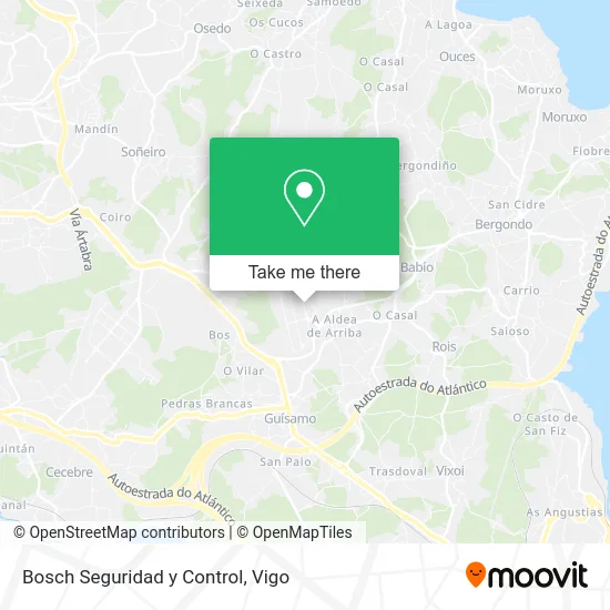 Bosch Seguridad y Control map