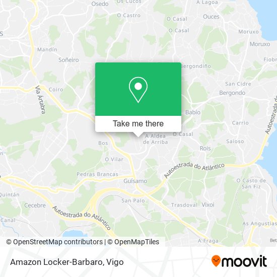 mapa Amazon Locker-Barbaro