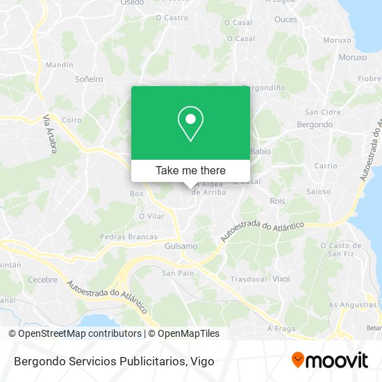 Bergondo Servicios Publicitarios map