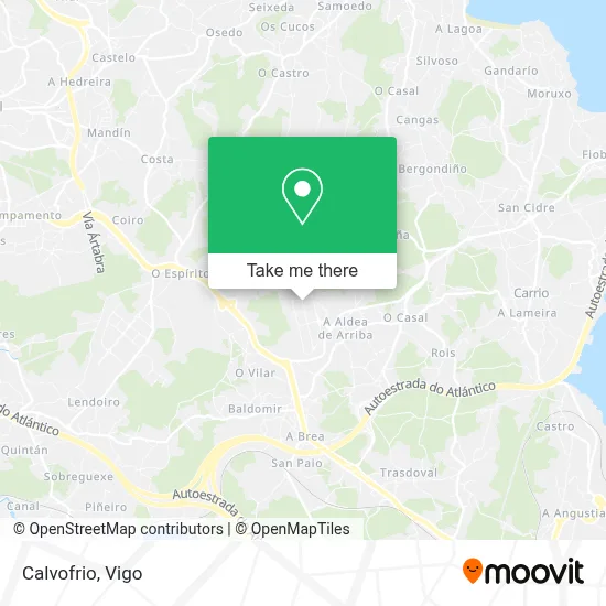 Calvofrio map