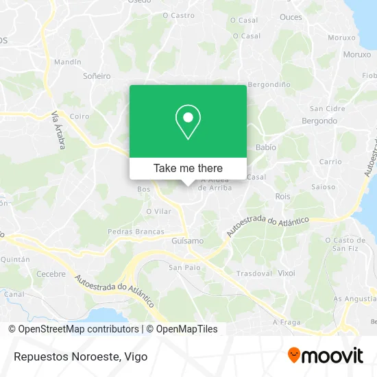 Repuestos Noroeste map