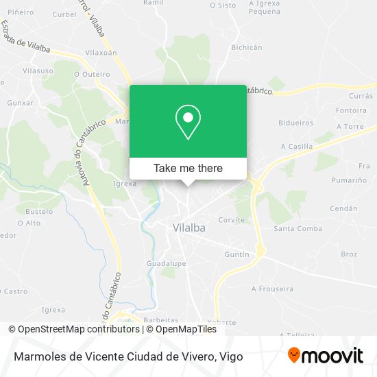 Marmoles de Vicente Ciudad de Vivero map