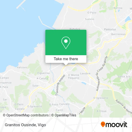 Granitos Ousinde map