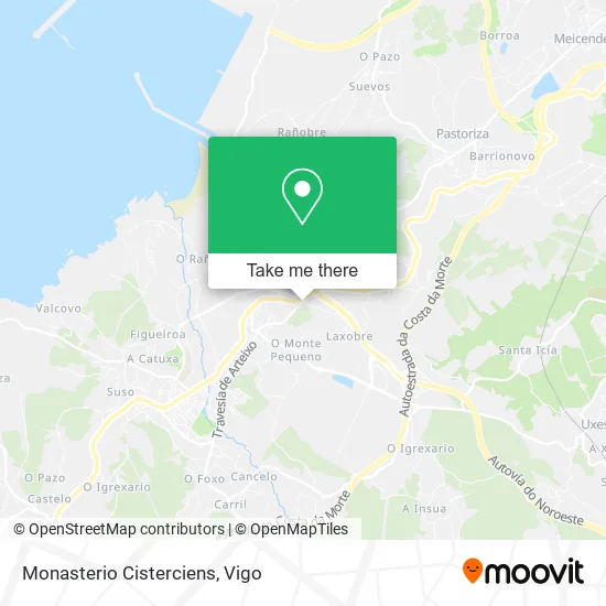 Monasterio Cisterciens map