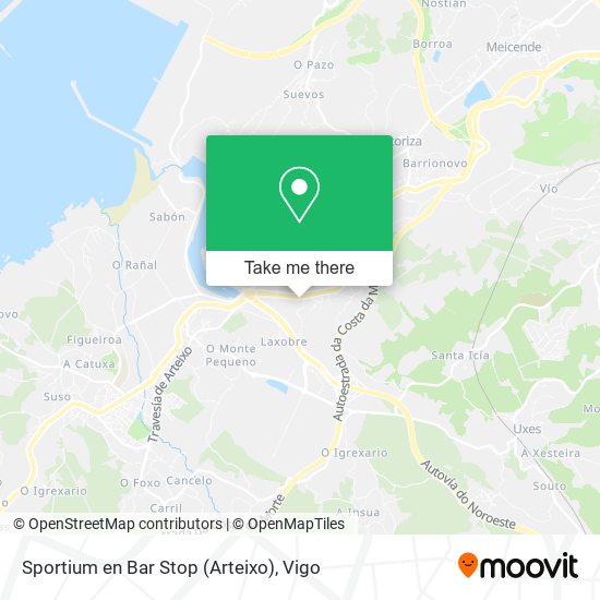 Sportium en Bar Stop (Arteixo) map