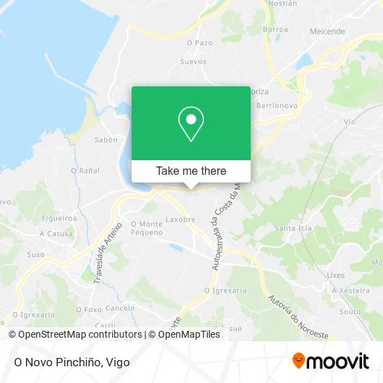 O Novo Pinchiño map