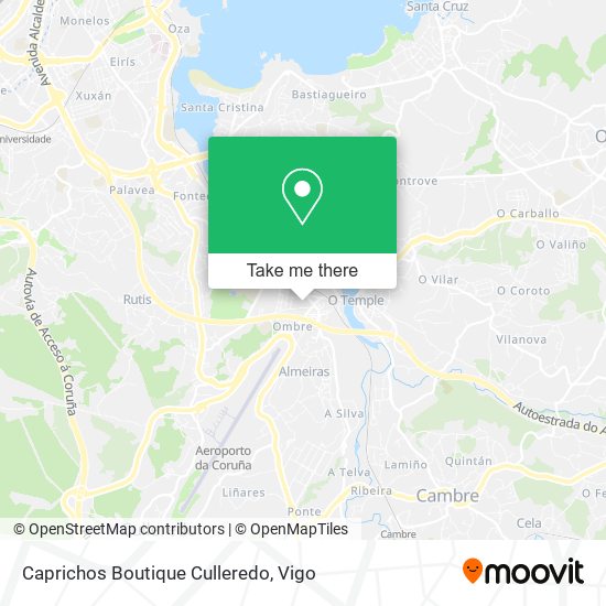 Caprichos Boutique Culleredo map