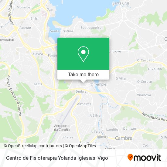 mapa Centro de Fisioterapia Yolanda Iglesias