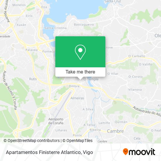 Apartamentos Finisterre Atlantico map