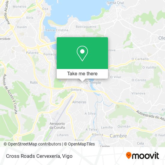 Cross Roads Cervexería map