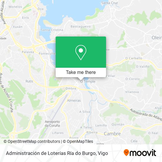 Administración de Loterías Ría do Burgo map