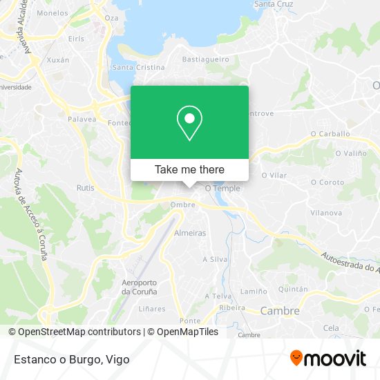 Estanco o Burgo map