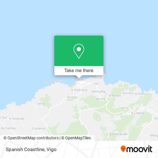 Spanish Coastline map