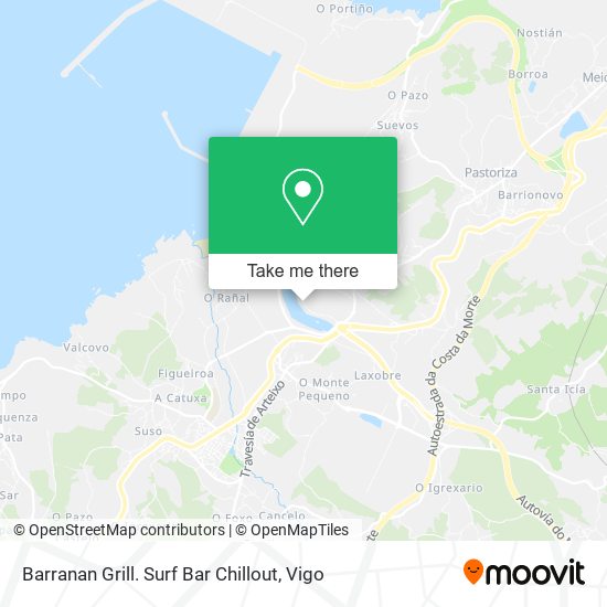 Barranan Grill. Surf Bar Chillout map