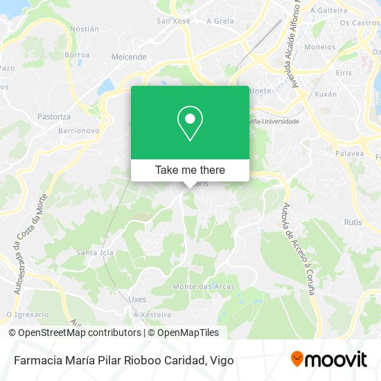 Farmacia María Pilar Rioboo Caridad map