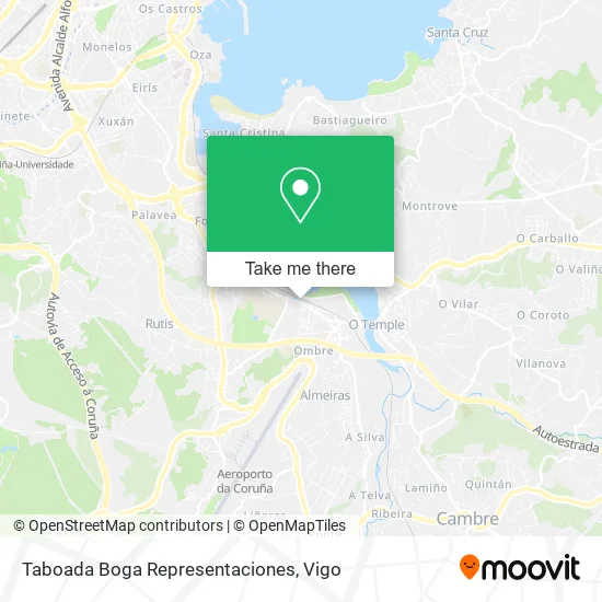 Taboada Boga Representaciones map
