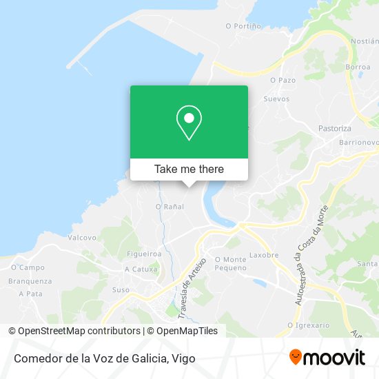 Comedor de la Voz de Galicia map