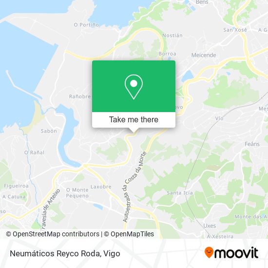 Neumáticos Reyco Roda map