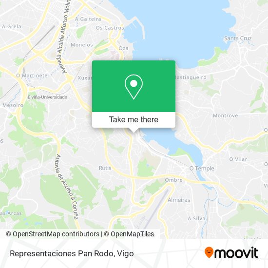 Representaciones Pan Rodo map