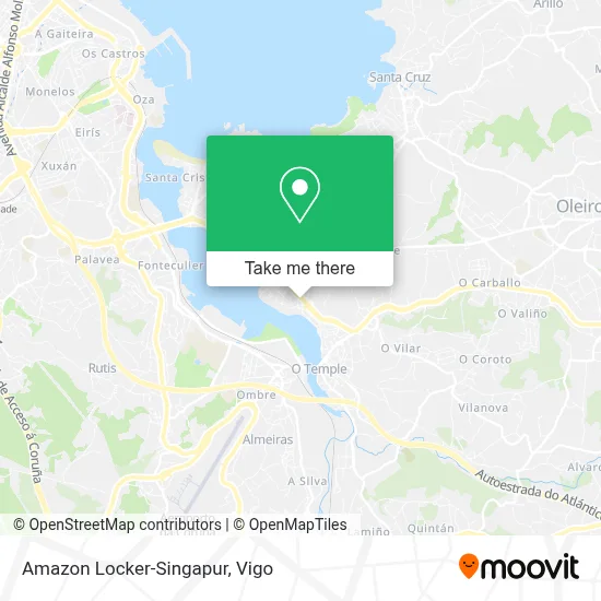 Amazon Locker-Singapur map