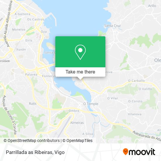 Parrillada as Ribeiras map