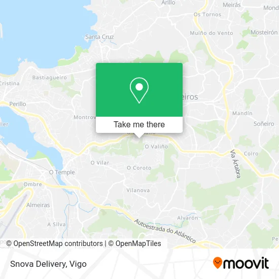 Snova Delivery map
