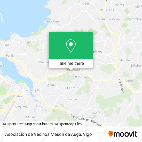 Asociación de Veciños Mesón da Auga map
