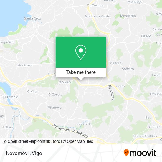 Novomóvil map