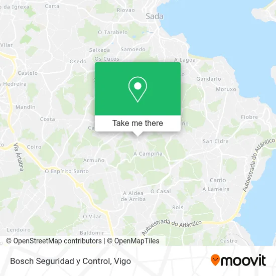 Bosch Seguridad y Control map