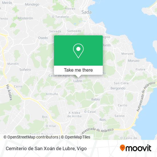 Cemiterio de San Xoán de Lubre map