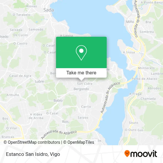 Estanco San Isidro map