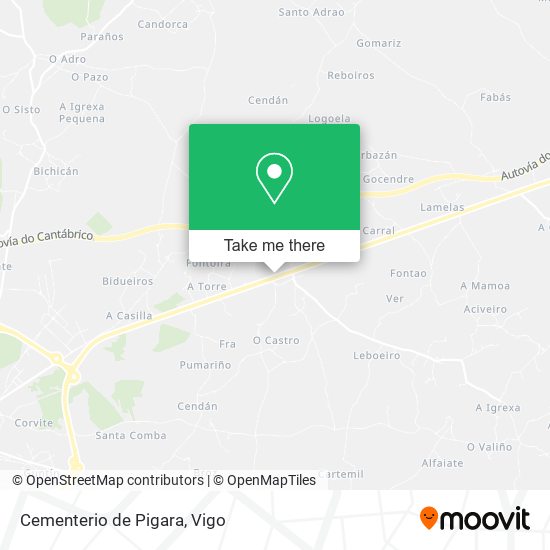 mapa Cementerio de Pigara