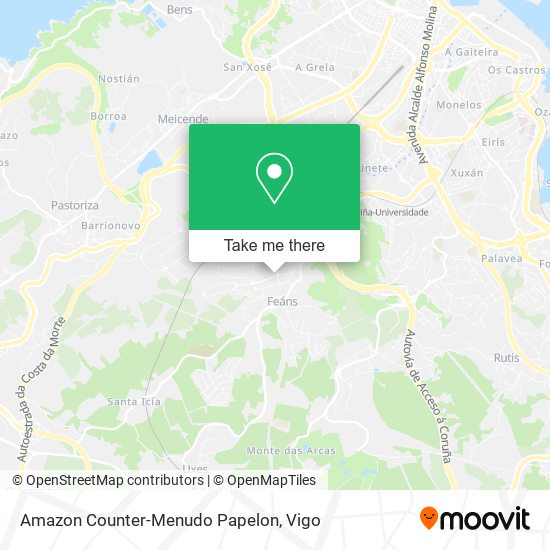 Amazon Counter-Menudo Papelon map
