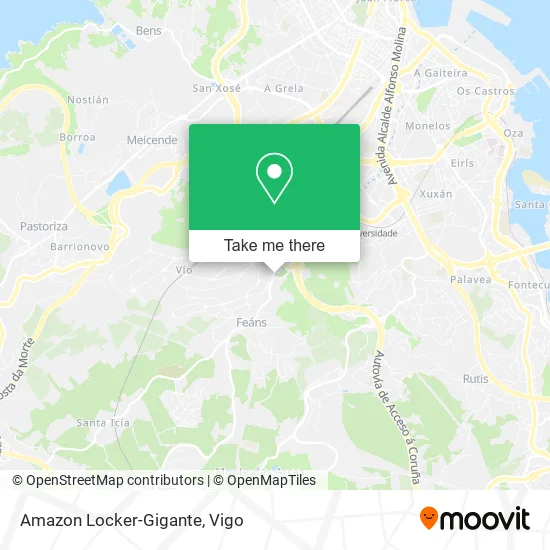 Amazon Locker-Gigante map