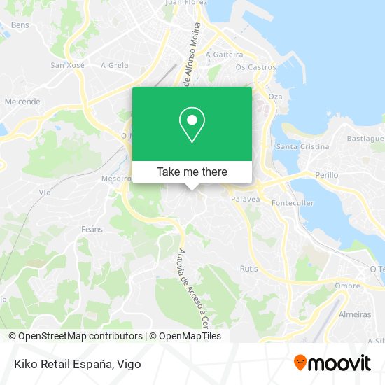 mapa Kiko Retail España