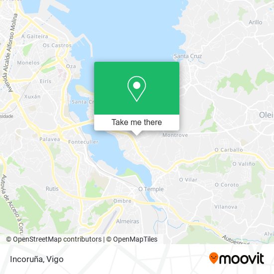 mapa Incoruña