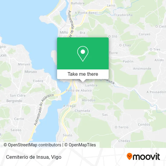 Cemiterio de Insua map