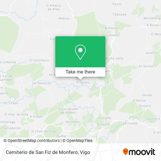 Cemiterio de San Fiz de Monfero map