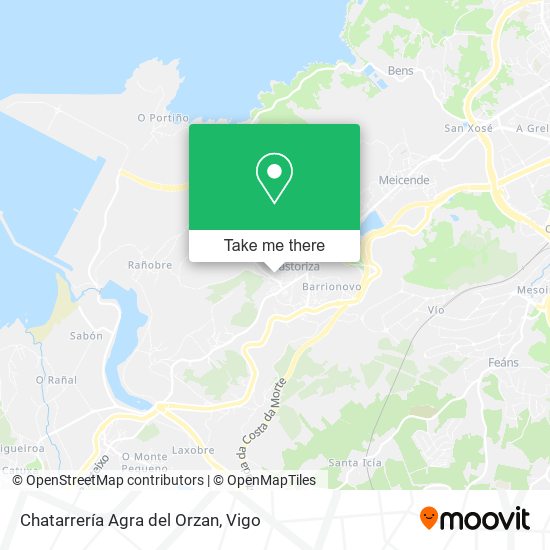 Chatarrería Agra del Orzan map