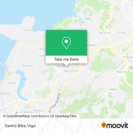 Santi's Bike map