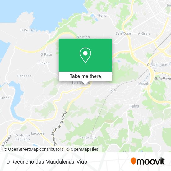 O Recuncho das Magdalenas map