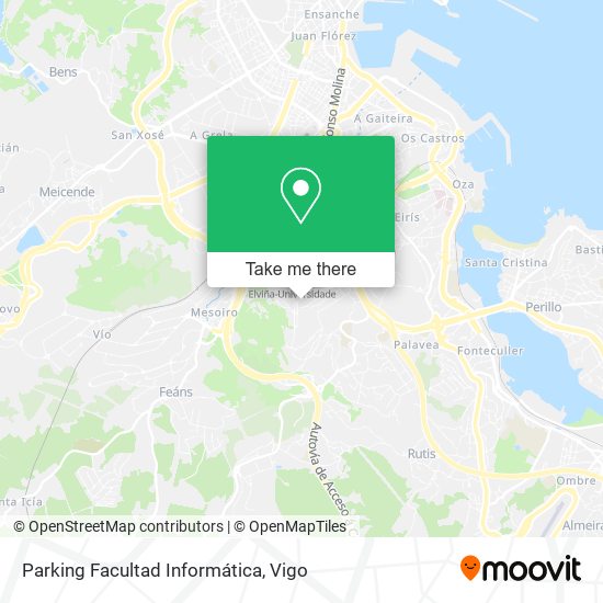 Parking Facultad Informática map