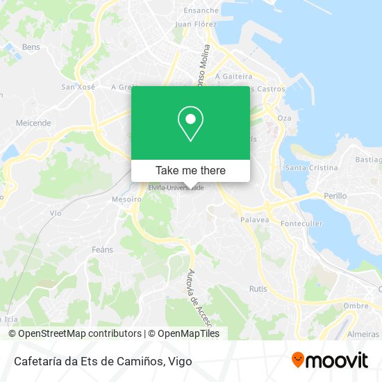 Cafetaría da Ets de Camiños map