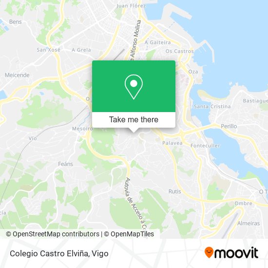 Colegio Castro Elviña map