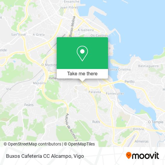 Buxos Cafetería CC Alcampo map