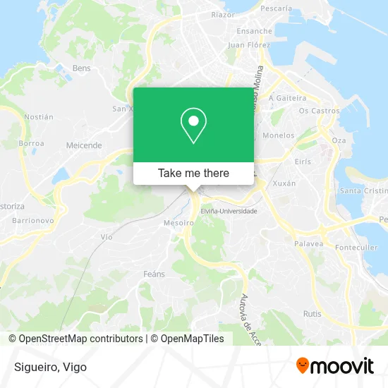 Sigueiro map
