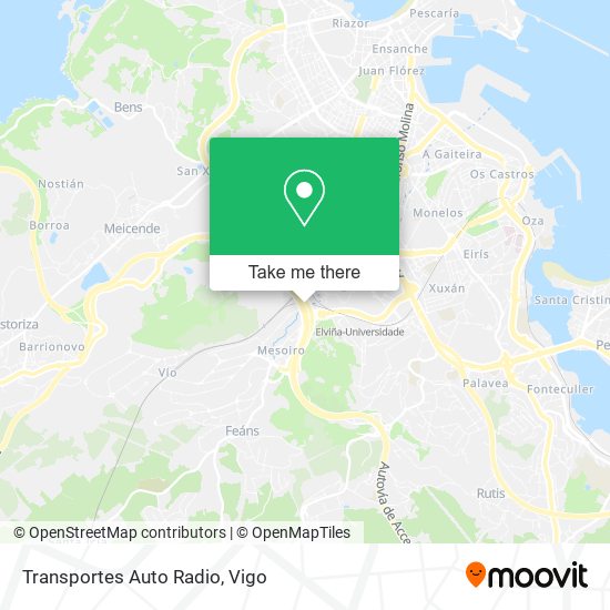 mapa Transportes Auto Radio