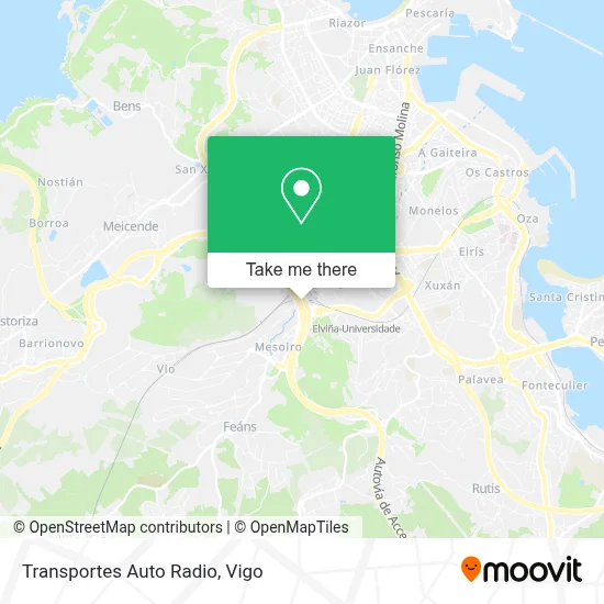 Transportes Auto Radio map