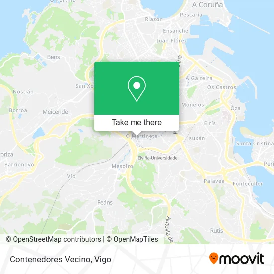 Contenedores Vecino map